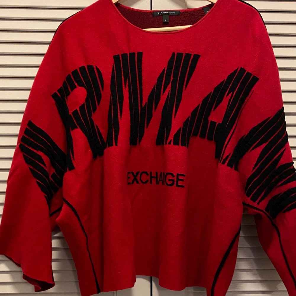 ❤️A|X Armani Exchange oversized  Red Sweater for Woman size of S